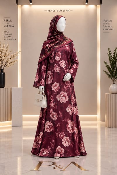 Robe fleurette soie