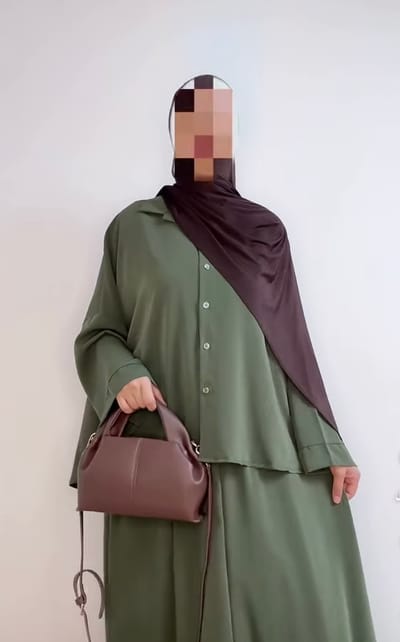 Deux pièces : chemise + jupe évasée