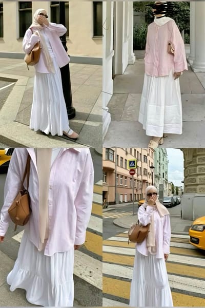 2 pièces: chemise + jupe paysanne
